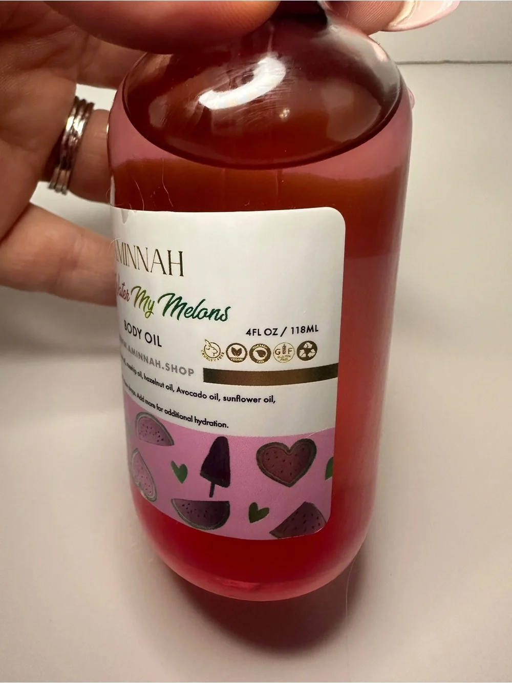 Aminnah New Water My Melons Watermelon Body Oil